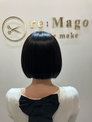 ショート カラー ヘアアレンジ キッズ 横浜関内髪質改善 re:Magoのヘアスタイル