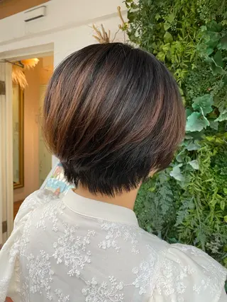 ショート 透明感カラー/韓国 ヘア🩶yuri🩵のヘアスタイル