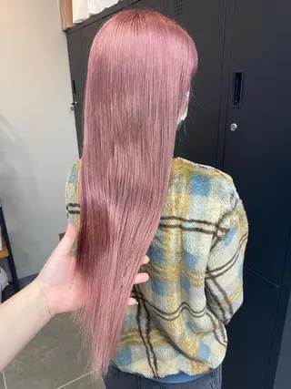 ロング maco 艶感ハイトーン🦋のヘアスタイル