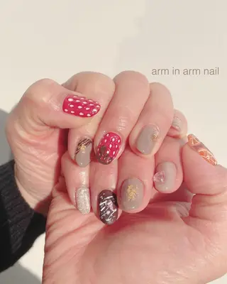 ネイル arm in arm ︎✿Yamamotoのマツエク・マツパデザイン