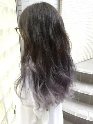 ロング カラー パーマ ヘアアレンジ サロウィン柏所属・神山 昌子のヘアスタイル