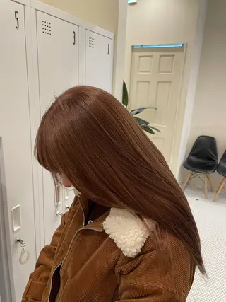 セミロング ブリーチカラー/ 細川はるかのヘアスタイル