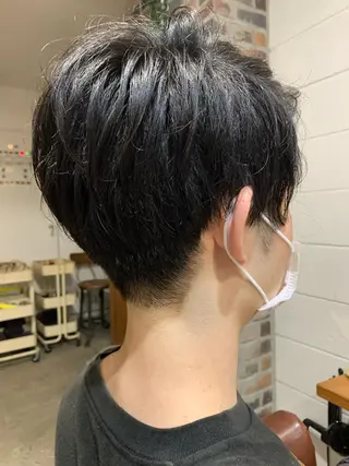 メンズ ショート🌼パーマ 本間正子のヘアスタイル