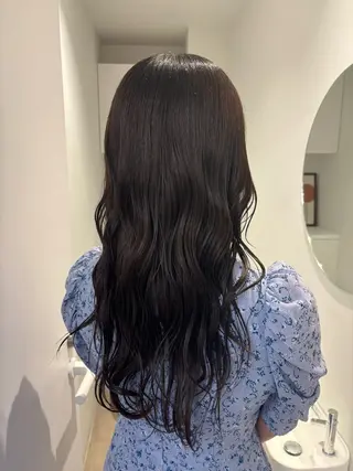 ロング リン🔔ボブ cut ベージュカラー🤎のヘアスタイル