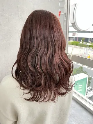 セミロング カラー ヘアアレンジ パーマ ネイル マツエク・マツパ キッズ メンズ カラー特化サロン Eir心斎橋のヘアスタイル