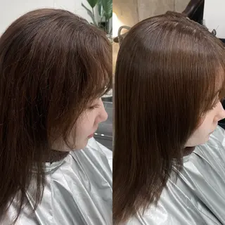 ミディアム 似合わせhair /モガミユナ🎀のヘアスタイル