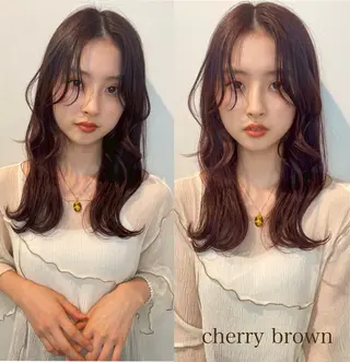 カラー miku/天神 艶カラーのヘアスタイル