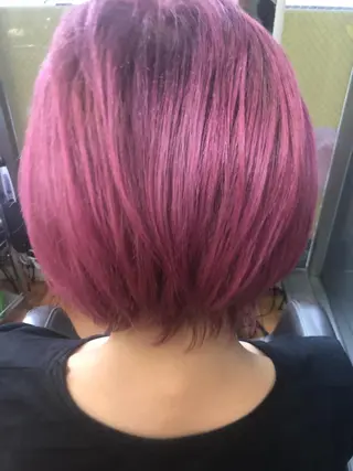 ショート カラー 下妻 カラーエクステ難波のヘアスタイル