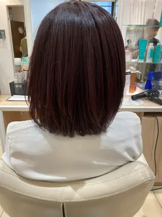 ミディアム カラー 🩵波巻き／ツイスパ HARU💎のヘアスタイル