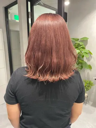 ミディアム カラー 暖色ハイトーン特化 🥇Mioのヘアスタイル