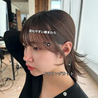 🎀大竹美侑／顔まわ りカット／レイヤーのヘアスタイル