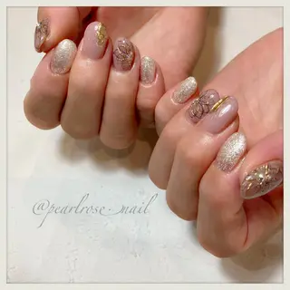 ネイル Beauty salon Ryu・ange所属・PEARL ROSE パールローズのネイルデザイン