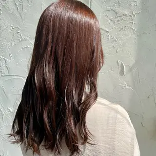 ミディアム カラー 神谷 有音/顔周り/美髪のヘアスタイル