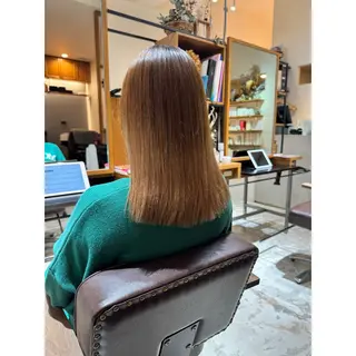 セミロング 喜友名洸季 anoneのヘアスタイル