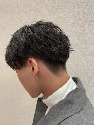 ショート パーマ メンズ ショート/レイヤー /札幌/小山内のヘアスタイル