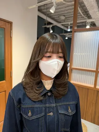 ミディアム カラー 🎀 夏秋🎀のヘアスタイル