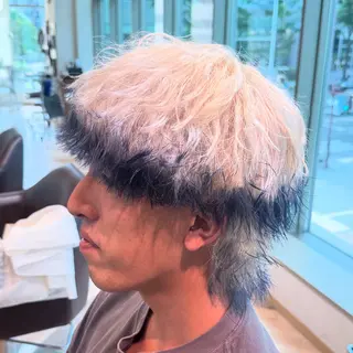 カラー メンズ メンズ特化/ センターパート/八谷のヘアスタイル