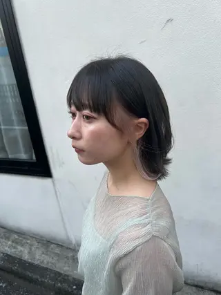 ミディアム 透明感/血色カラー/ 似合せレイヤー/ゆいのヘアスタイル