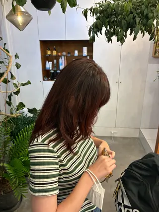 セミロング カラー aen parlor所属・💐レイヤー/暖色 /りゅーき💐のヘアスタイル