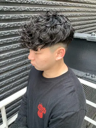 パーマ メンズ 佐藤 大翔のヘアスタイル