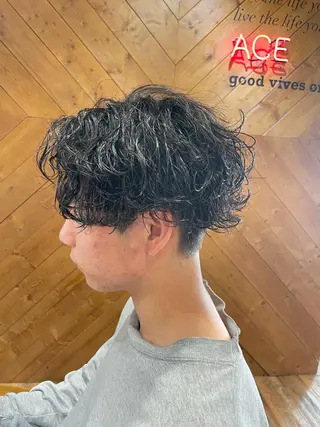 ミディアム パーマ メンズ 🔥メンズ特化パーマ 🦖増田弘明🦖のヘアスタイル