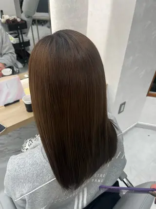 ロング 新宿No.1艶髪矯正 美艶カラー/FUKAのヘアスタイル