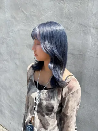 セミロング 韓国ヘア/レイヤー 🇰🇷/艶髪/長橋のヘアスタイル