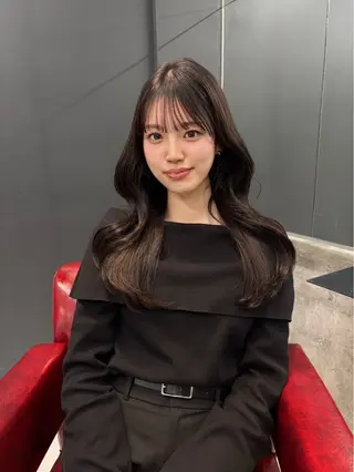 ロング カラー 細井 友貴のヘアスタイル