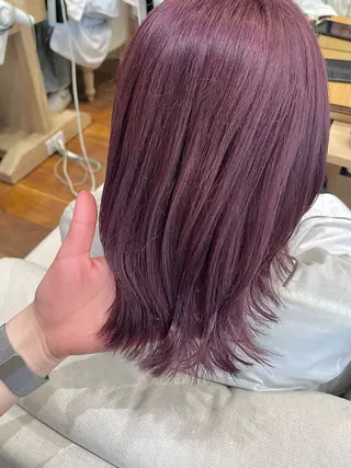 ミディアム カラー 暖色カラー/似合わせ カット/名古屋/辻のヘアスタイル