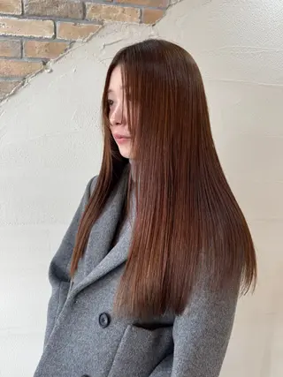 ロング カラー 韓国風🇰🇷レイヤ ーKEI🇰🇷のヘアスタイル