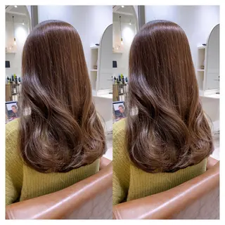 セミロング カラー 村山 茉衣のヘアスタイル