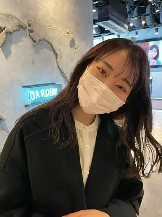 ロング カラー ヘアアレンジ 【柔らか透明感✨/ 似合せ前髪】大石葉月のヘアスタイル