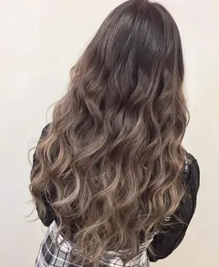 ロング カラー チビ編み込みエクステ シールEXどぅ〜すのヘアスタイル