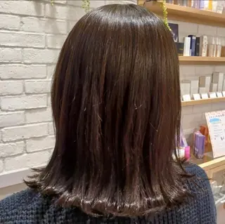 ミディアム カラー 艶カラー3850 まいのヘアスタイル