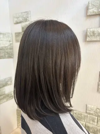 ミディアム ZIPANGU   押上店所属・透明感🫧艶カラー 💎Sayakaのヘアスタイル