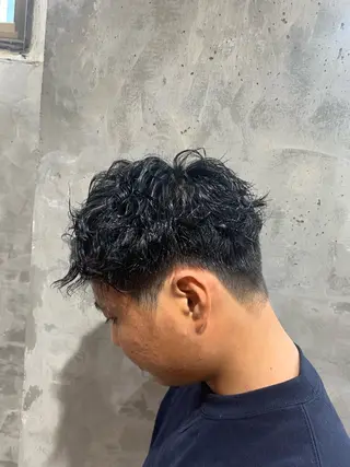 パーマ メンズ ⚡️メンズパーマ特化 mens支持◎/忠地のヘアスタイル