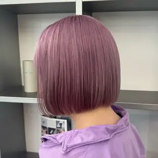 ミディアム カラー 🌼動き×透明感🩵 ハイトーン/ナナのヘアスタイル