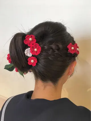ロング ヘアアレンジ さかい なつみのヘアスタイル