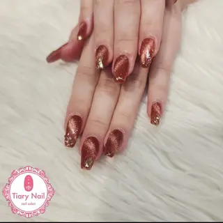 ネイル 💙🤍Tiary M🤍💙のネイルデザイン