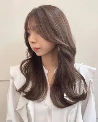 ロング カラー 横浜/レイヤーカット /韓国ヘア/佐藤記正のヘアスタイル
