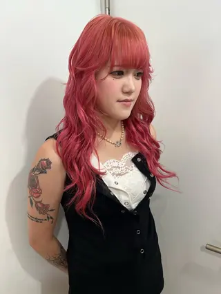 ロング 💥ウルフカット デザインあんな💥のヘアスタイル