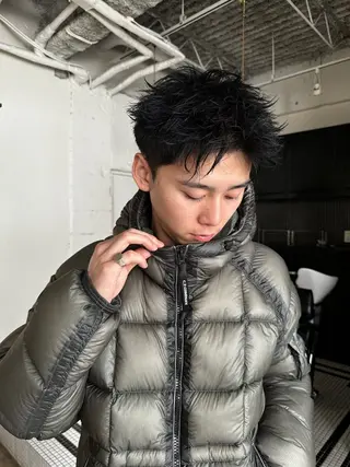 ショート パーマ メンズ デザインパーマ🌀 KAISEIのヘアスタイル