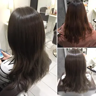 ロング カラー 髪質改善/ 艶髪カラー/益田直幸のヘアスタイル