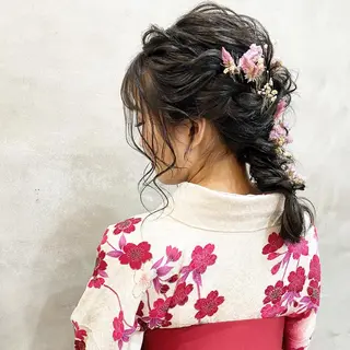 セミロング まつパ・ヘアセット ♡Chinami♡のマツエク・マツパデザイン