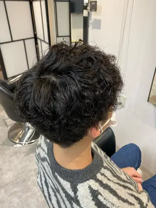 ショート パーマ 中島 奈々のヘアスタイル