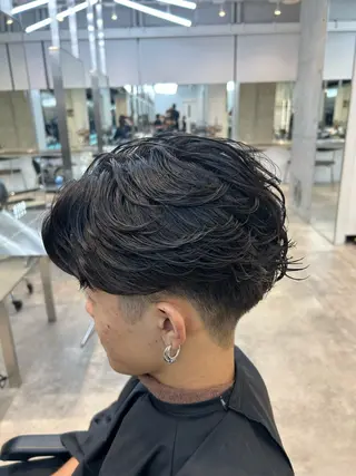 パーマ メンズ 山本 蓮のヘアスタイル