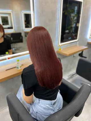 ロング カラー ヘアアレンジ レイヤー×透明感カラ ーHAYATOのヘアスタイル