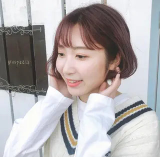 ショート カラー 森安 華楠のヘアスタイル