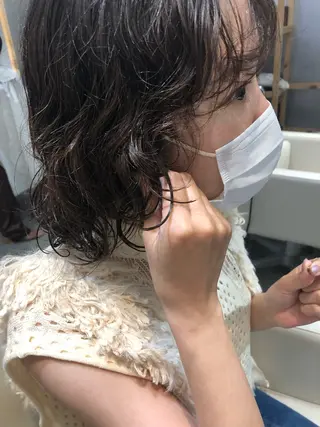 ショート パーマ 伊藤 由季 603号室のヘアスタイル