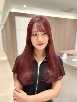 ロング RIKO👼🏻💓 韓国ガーリーのヘアスタイル